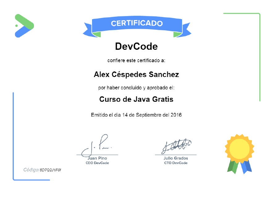 Certificado de Java